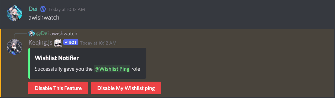 Wishlist Notifier