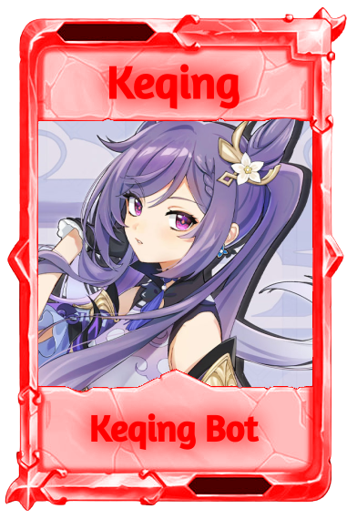 Keqing in the Brass frame morphed #FF0000 with Color