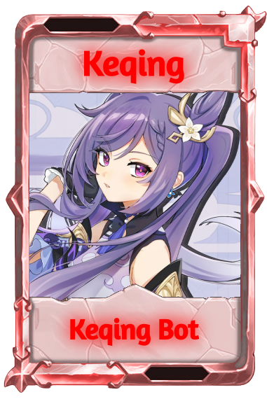 Keqing in the Brass frame morphed #FF0000 with Hue