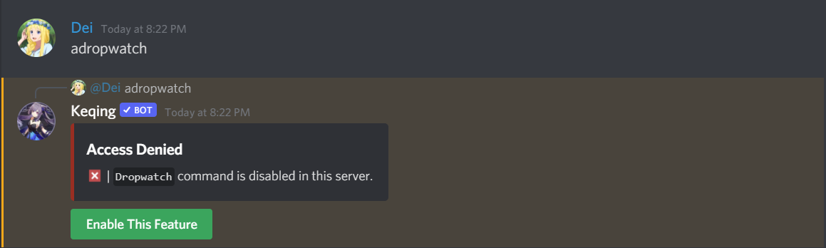 Server Drop