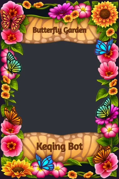 Butterfly Garden frame
