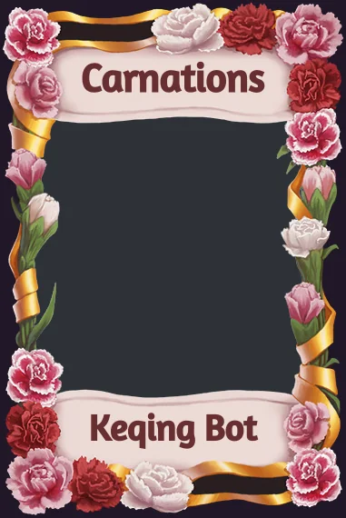 Carnations frame