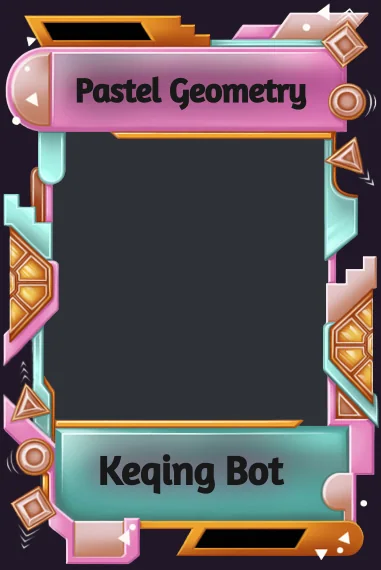 Pastel Geometry frame