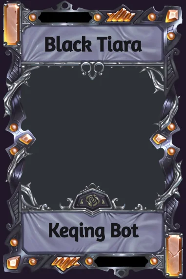 Black Tiara frame
