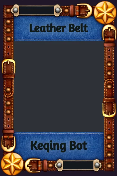Leather Belt frame