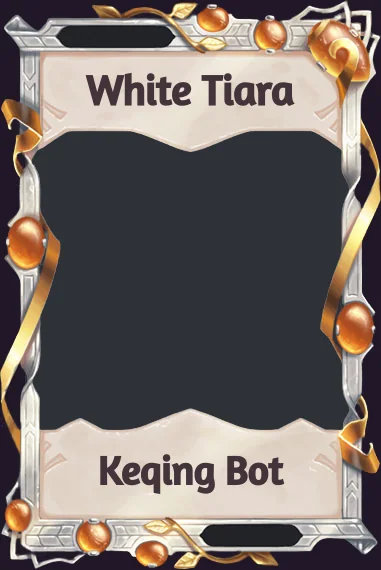 White Tiara frame