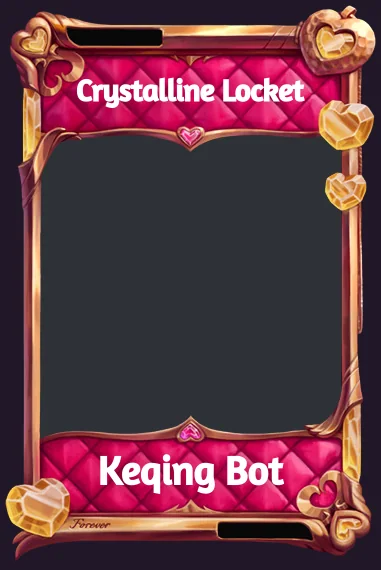 Crystalline Locket frame