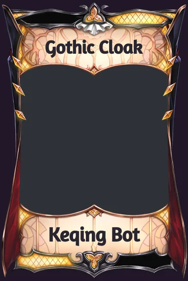 Gothic Cloak frame