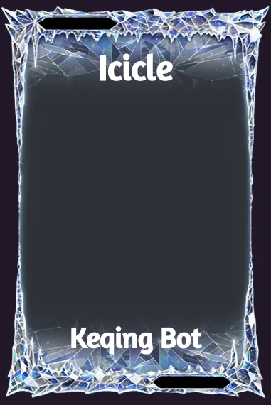 Icicle frame