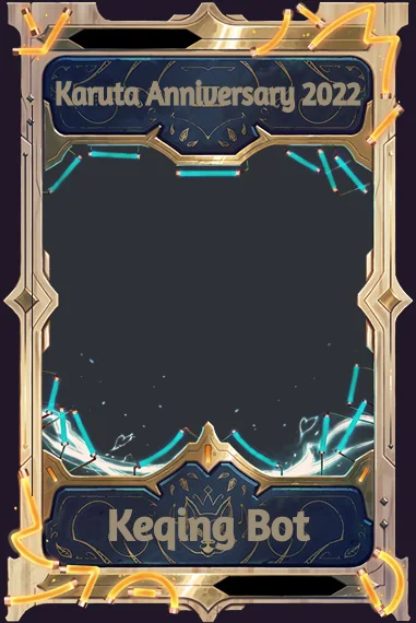 Karuta Anniversary 2022 frame